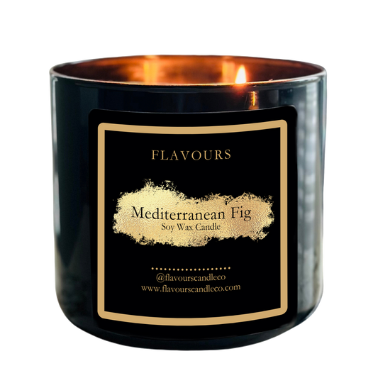 Green Floral +Fig + Jasmine Soy Wax Candle